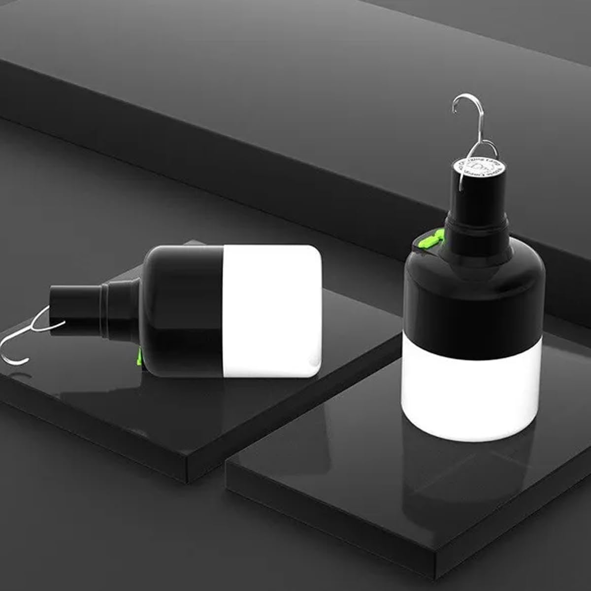 Lámpara camping LED USB recargable 2 modos portátil