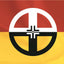 Bandera curativa nativa americana 3x5ft poliéster doble
