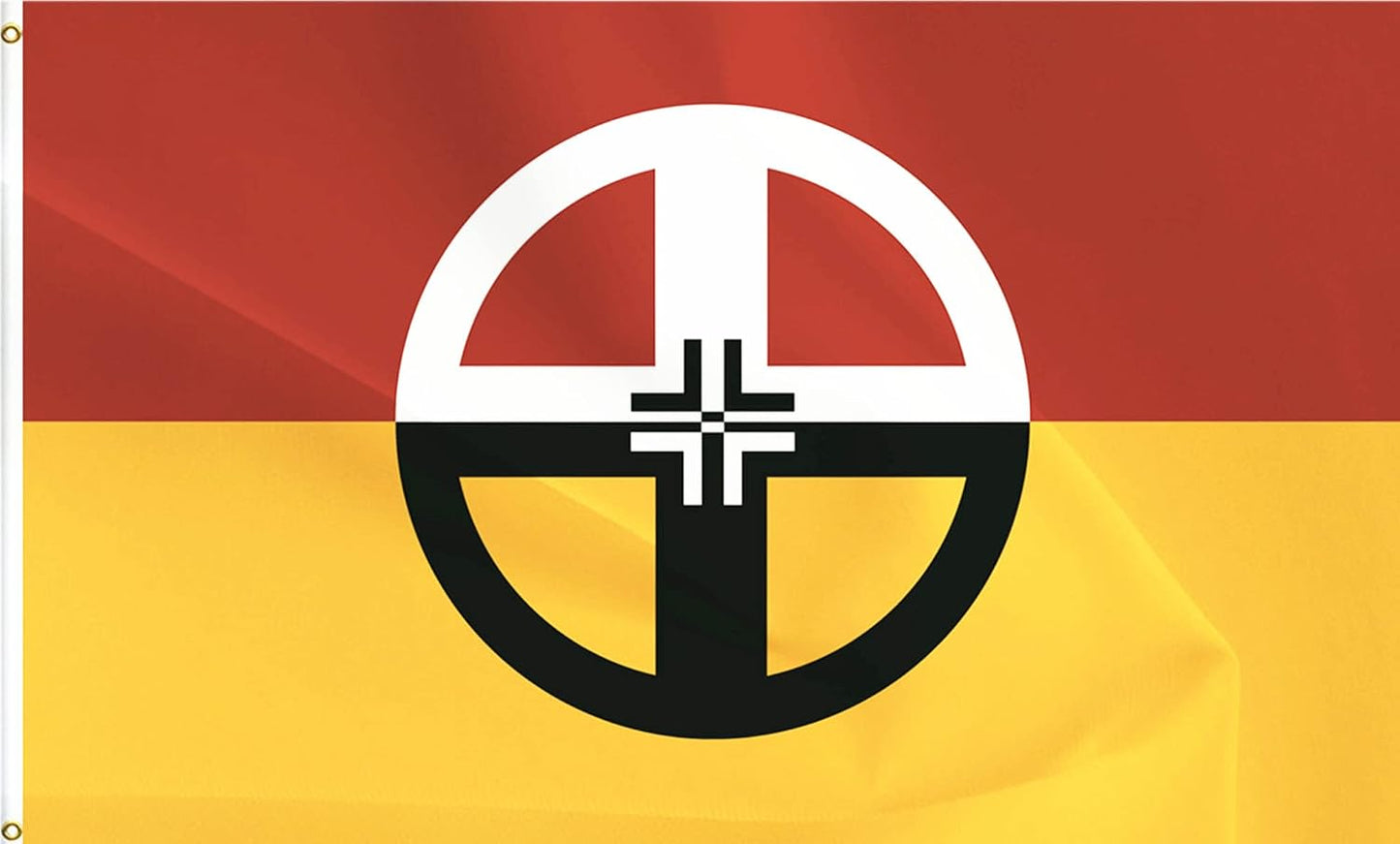Bandera curativa nativa americana 3x5ft poliéster doble