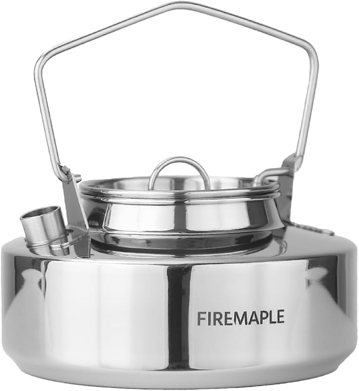 Hervidor camping acero inox 0.6L duradero bushcraft