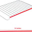 Protectores silicona horno 14pulg resistentes calor rojo