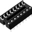 50uds sockets IC 16 pines 2.54mm adaptador soldadura