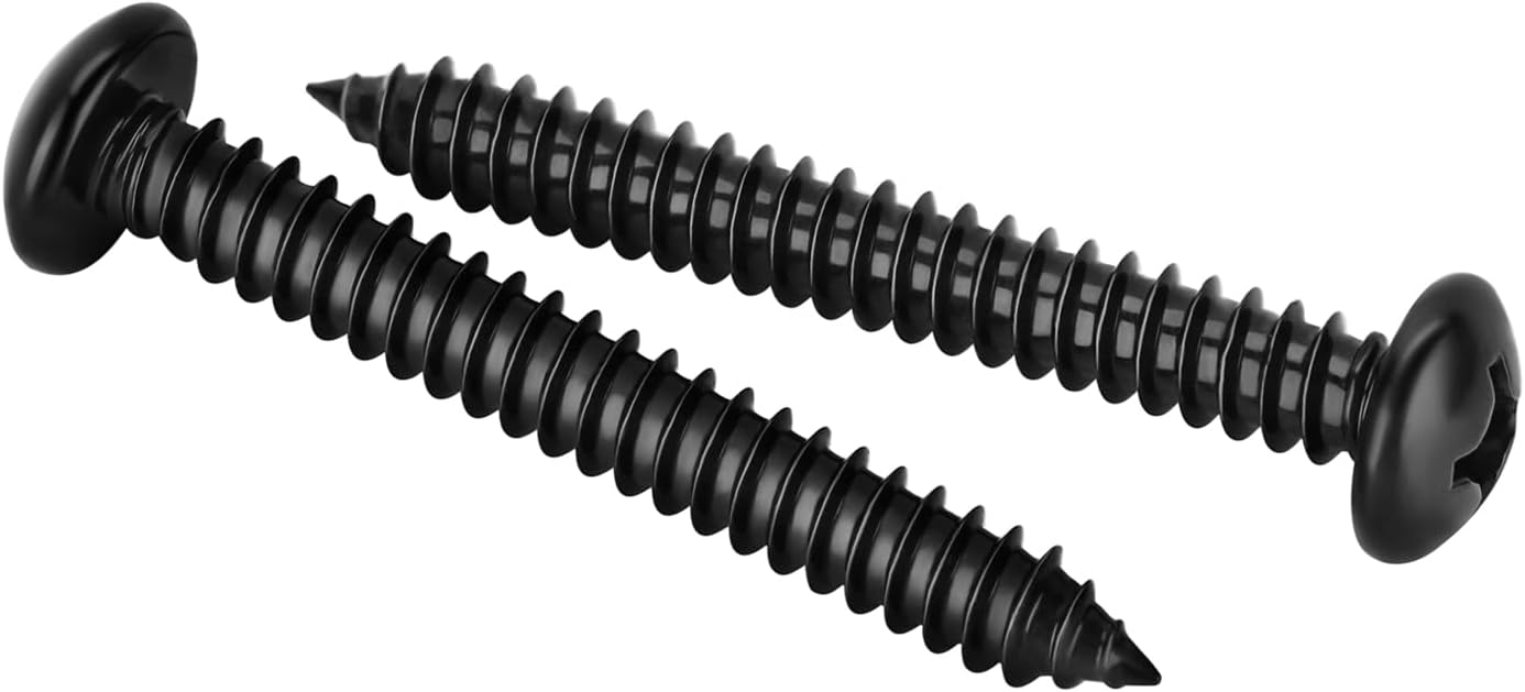 Tornillos autorroscantes acero inox 304 negro 25uds