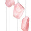 Piedras cuarzo rosa campanilla viento decorativa jardín