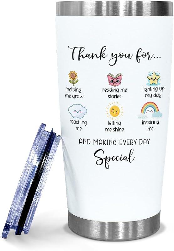 Vaso regalo para maestros fin de año Navidad cumpleaños
