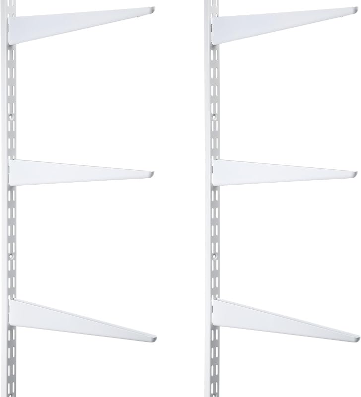 2 Sistema estantería vertical doble riel 47.5" 6 soportes