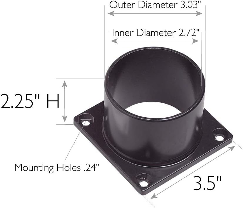 Base pilar linterna exterior color negro