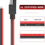 Cable extensión SAE 10AWG enchufe rápido para solar y auto