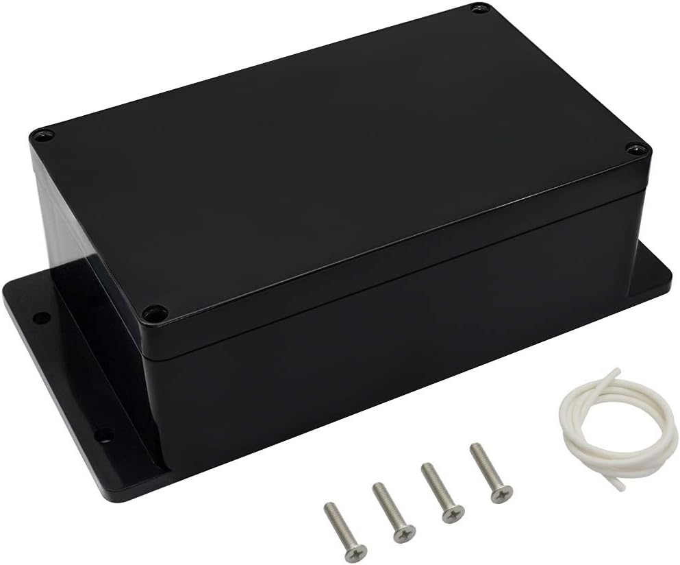 Caja conexiones impermeable IP65 plástico ABS negro