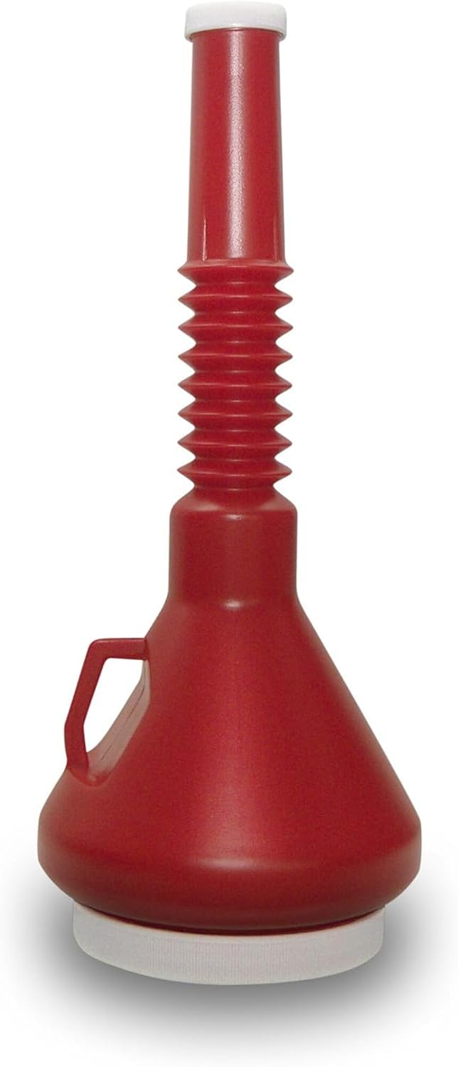 Embudo doble tapa rojo oscuro 1-2/3qt