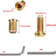 Set 10 Tuercas M10 M8 Conector Perno Hexagonal Muebles