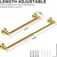 Soporte toalla ajustable 33.5-61cm resistente a oxidación