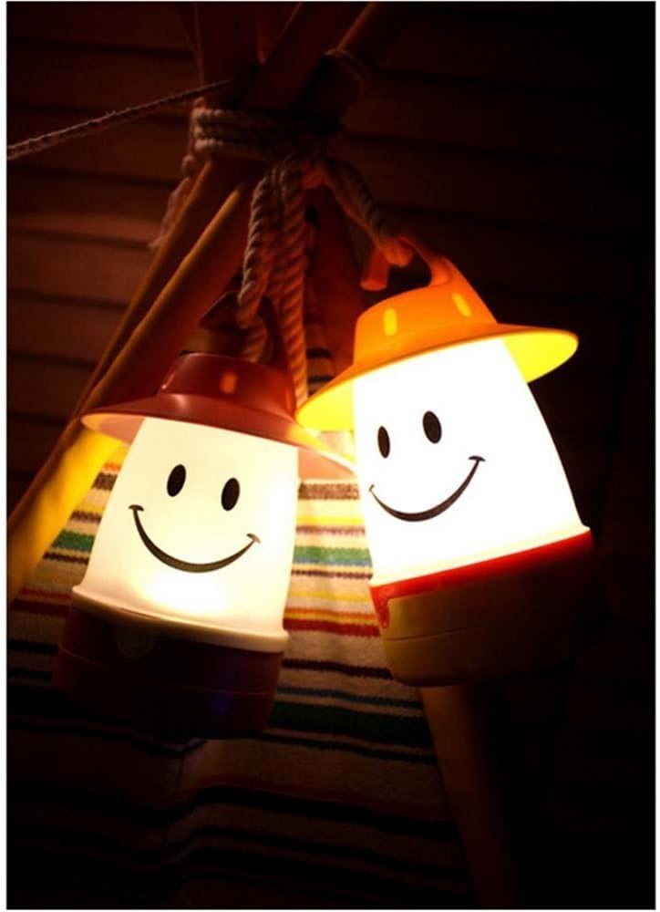Linterna LED sonrisa para niños camping nocturno