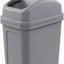 Cubo basura 2gal con tapa abatible gris