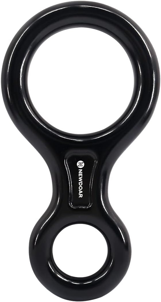 Dispositivo descenso figura 8 oreja grande para escalada