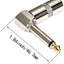 Conector audio TS mono macho 1/4pulg 90grados 5uds