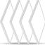 4 Lámparas Techo LED 12" 24W para Dormitorio