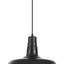 Lámpara colgante industrial negra 18" jaula alambre cocina