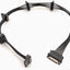 Cable divisor SATA 19.7pulg 1 macho a 5 hembras 15 pines negro