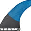 Aletas longboard fibra vidrio panal carbono 8" azul