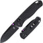 Cuchillo plegable aluminio negro acero 154CM uso al aire