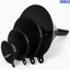 Set 4 embudos plástico sin BPA cocina laboratorio negro