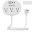 Relocador toma corriente adhesivo 5ft 3 salidas CA 4 USB 24W