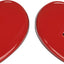 Salero y pimentero corazón 4oz color cereza