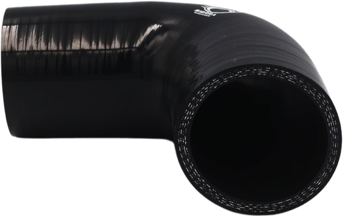 Manguera codo silicona 2pulg acoplador negro 4 capas