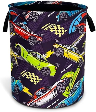 Cesta lavandería coche carreras 18.9x16.5pulg plegable