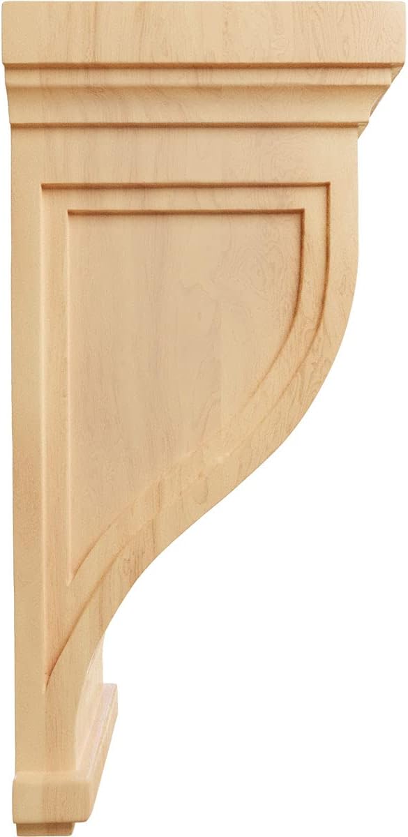 Ménsula madera roble rojo 7.5x8x17pulg