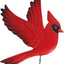 Carillón viento pájaro cardenal rojo para exterior