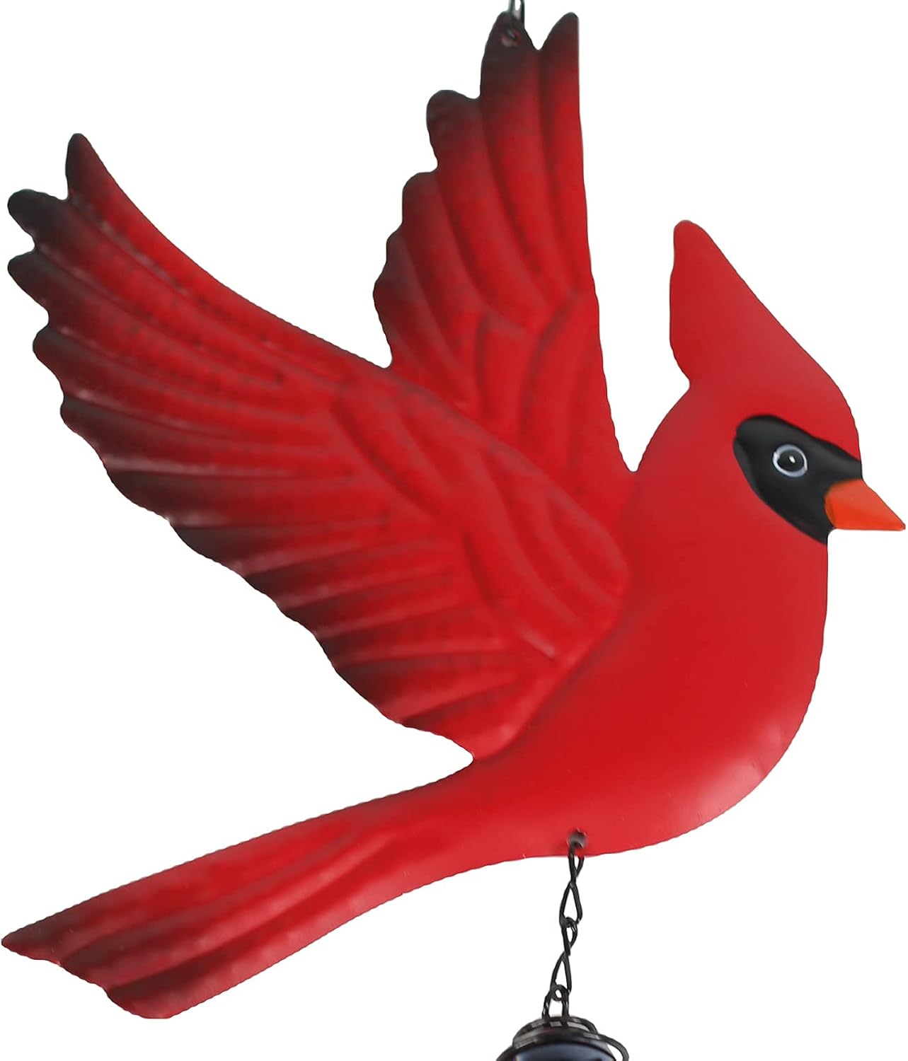 Carillón viento pájaro cardenal rojo para exterior