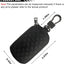 Funda llave coche cuero genuino con gancho metal