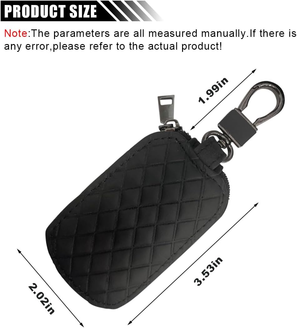 Funda llave coche cuero genuino con gancho metal