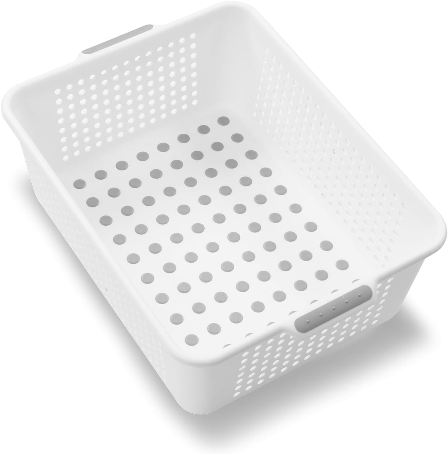 Cesta almacenamiento mediana ventilada con asas 14x10x5"