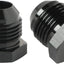 Adaptador enchufe hexagonal aluminio negro set 2
