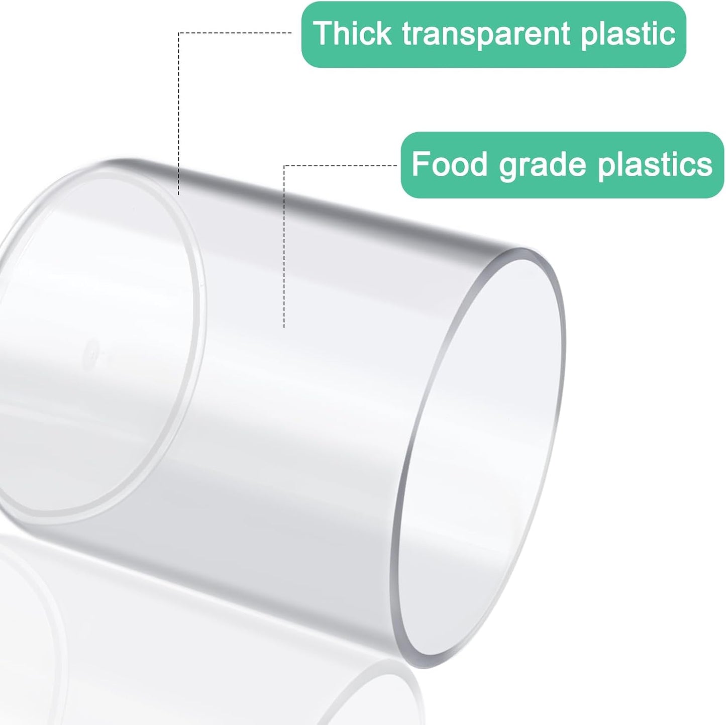 2 Pzas Soportes Hisopos Acrílico Transparente 10-12oz