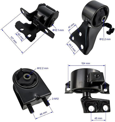 4 Pzas Kit Soporte Motor Transmisión Mazda Protege 1.8l 1999-2000
