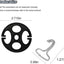 24 Pzas Fundas Asiento Auto con Ganchos Metal Antiderrap