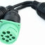 Divisor Y 2 cables 1 macho a 2 hembra 9pin