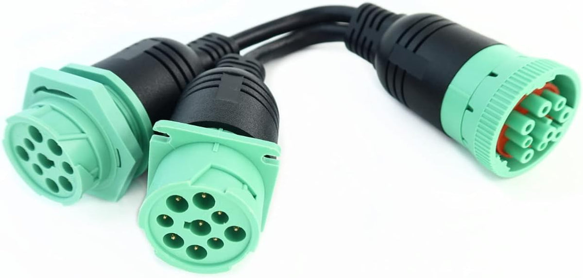 Divisor Y 2 cables 1 macho a 2 hembra 9pin