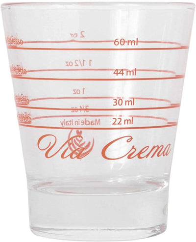 Taza medidora vidrio espresso dosificar café 2.283in