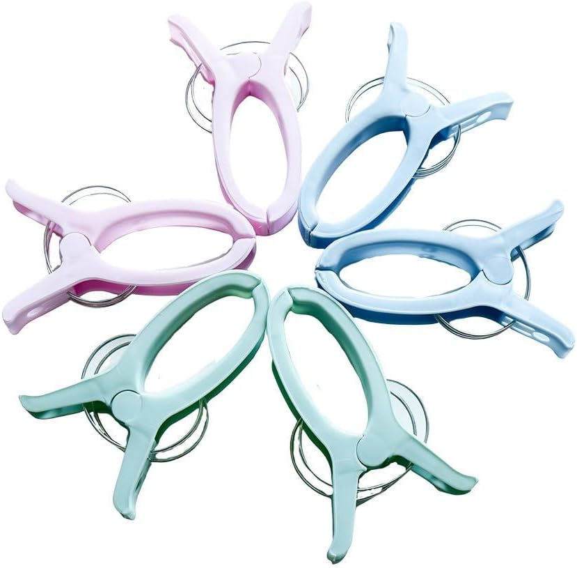 Abrazaderas acolchado jumbo 6 clips tela 5pulg