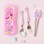 Set cubiertos acero inox con estuche