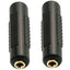 Conector adaptador estéreo hembra oro 0.138pulg 4 pzas