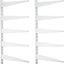 2 Sistema estantería vertical doble riel 47.5" 10 soportes