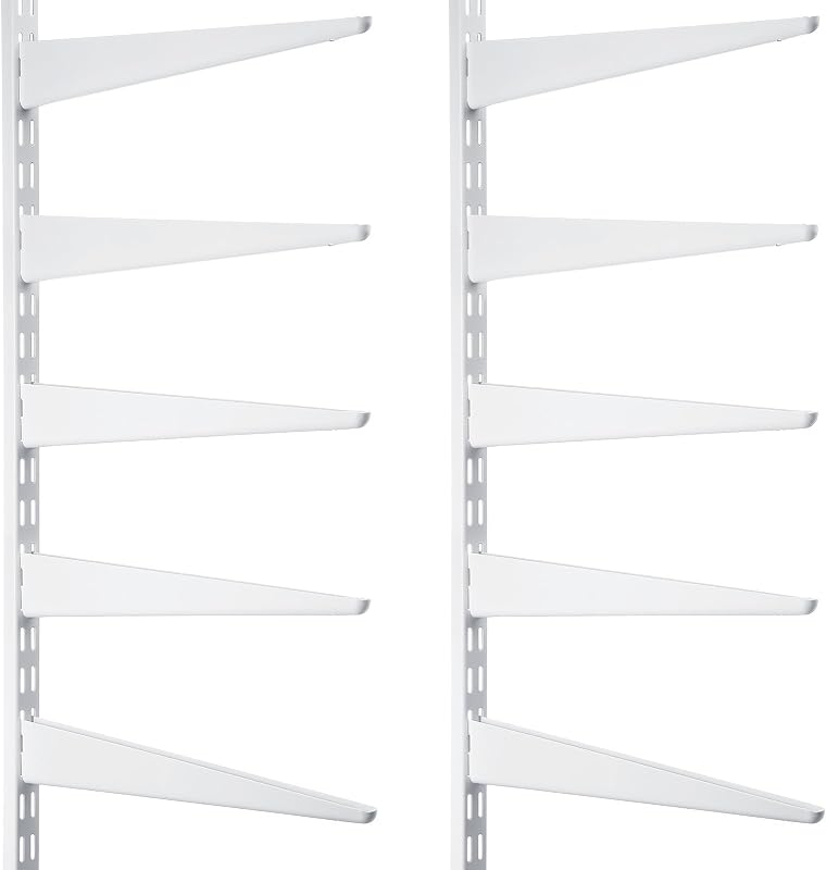 2 Sistema estantería vertical doble riel 47.5" 10 soportes