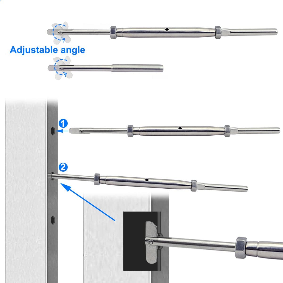 Kit herramientas barandilla cable acero inox 3/16