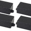 Caja conexión IP65 plástico ABS universal 3.27x2.28pulg negro set 4